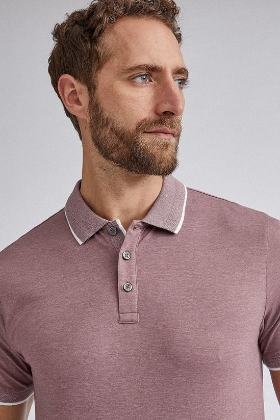Burton Pink Marl Tip Polo Shirt 4