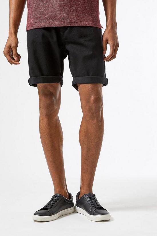 Burton Skinny Black Twill Shorts 1