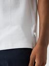 Burton Slim Fit White Textured T-Shirt thumbnail 5