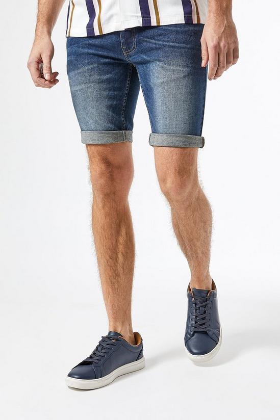 Burton Mid Blue Denim Shorts 1