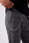 Burton Grey Micro Check Side Pocket Trousers thumbnail 4