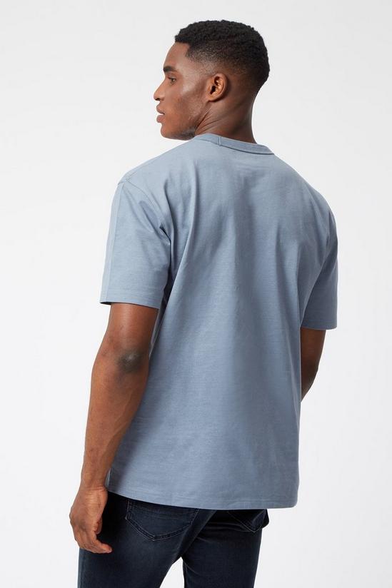 Burton Relaxed Fit Blue Heavy Weight T-shirt 3