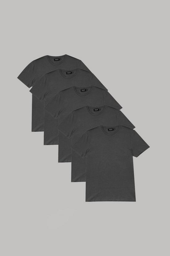 Burton 5 Pack Slim Fit Charcoal T-Shirt 1