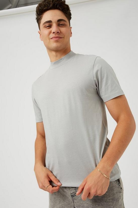Burton Grey Slim Turtle Neck T-shirt 1