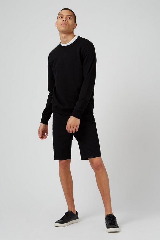 Burton Skinny Black Denim Shorts 2