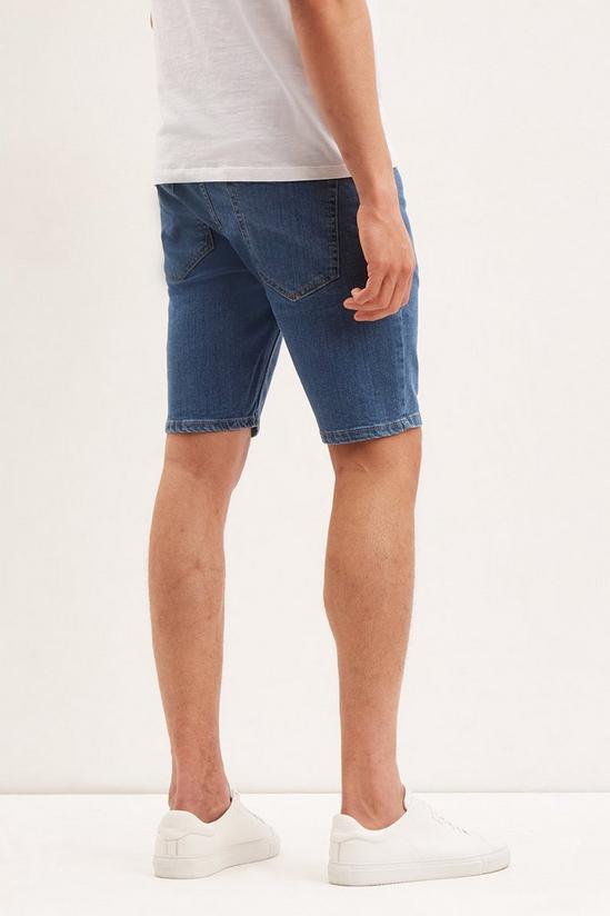 Burton Skinny Mid Blue Denim Shorts 3