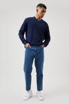 Burton Loose Fit Crop Mid Blue Jeans thumbnail 1