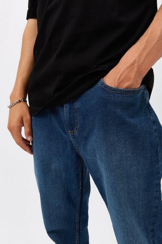 Burton Relaxed Fit Mid Wash Jeans 4