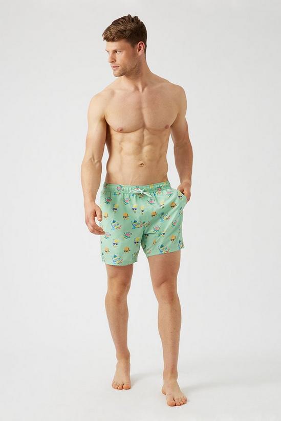 Burton Mint Fruit All Over Print Swim Shorts 1