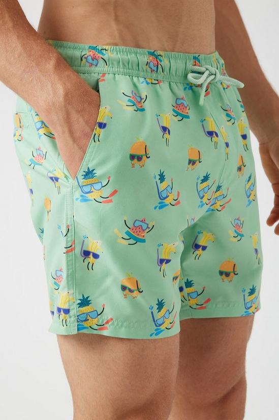 Burton Mint Fruit All Over Print Swim Shorts 4