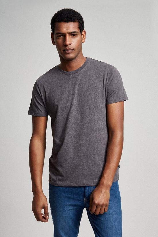 Burton Slim Fit Charcoal Marl T-Shirt 1