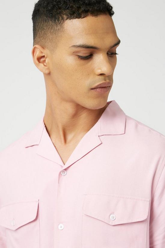 Burton Pink Twin Pocket Viscose Shirt 4