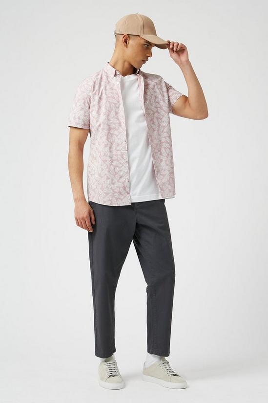 Burton Pink Printed Short Sleeve Shirt 2