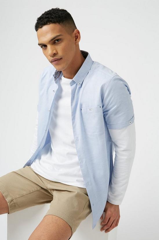 Burton Blue Textured Shirt 1