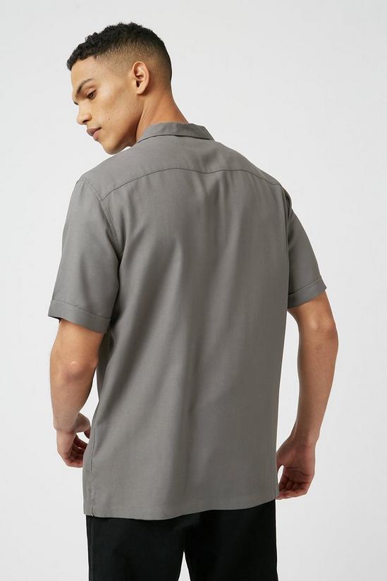Burton Khaki Twin Pocket Viscose Shirt 3