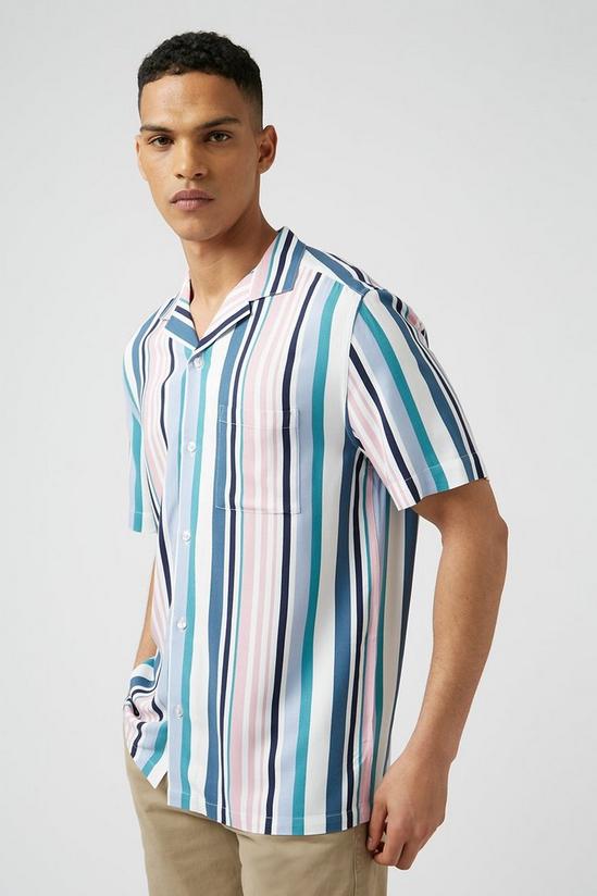 Burton Blue Hawaiian Stripe Shirt 1