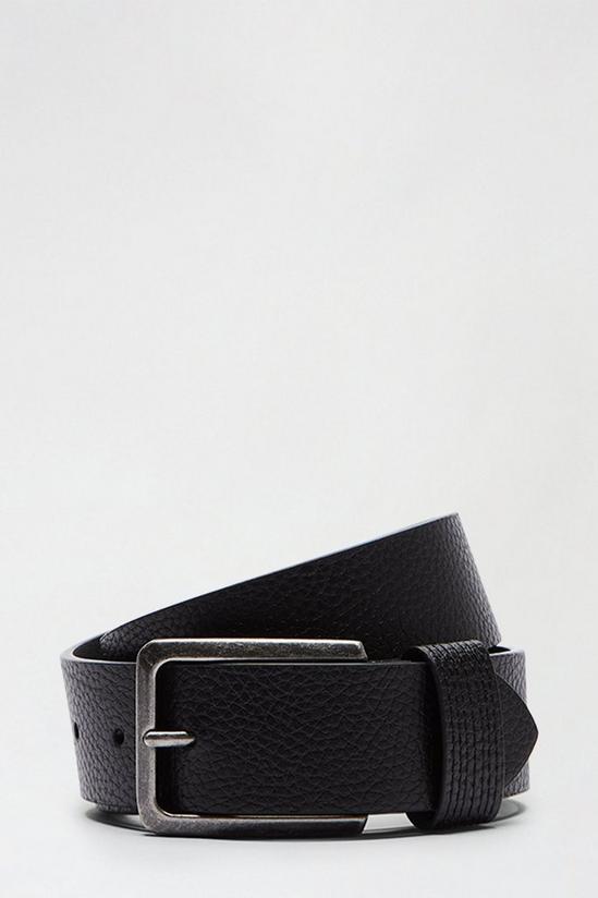 Burton Ben Sherman Black Pebble Leather Belt 2