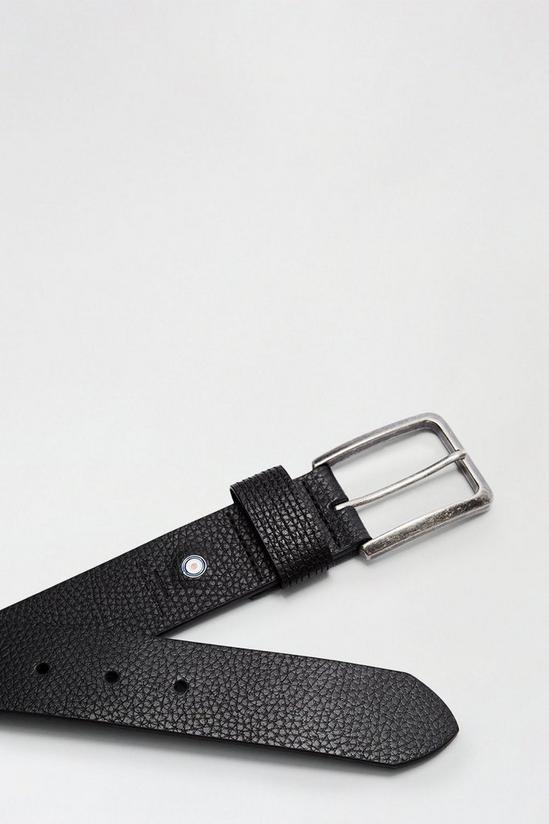 Burton Ben Sherman Black Pebble Leather Belt 3