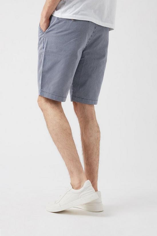 Burton Grey Fine Stripe Shorts 3