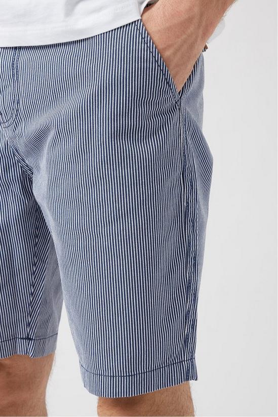 Burton Grey Fine Stripe Shorts 4