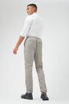 Burton Slim Grey Check Elasticated Waist Trousers thumbnail 3