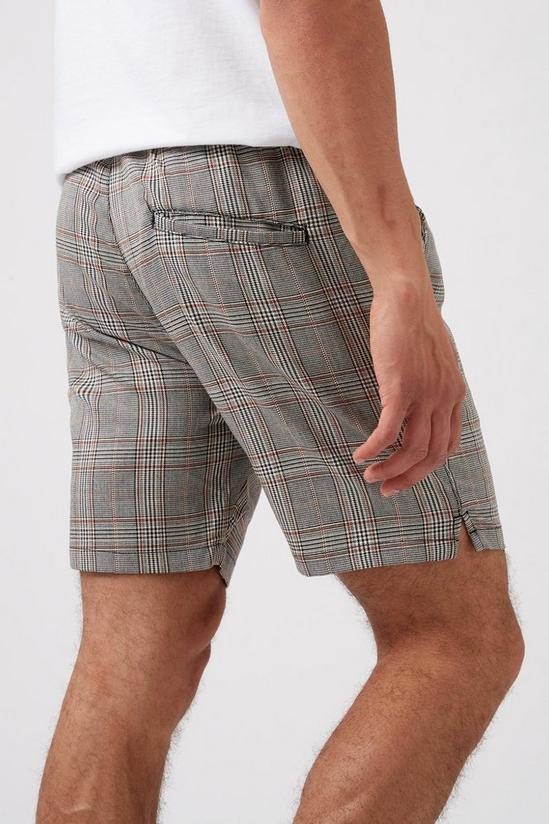 Burton Grey Check Drawstring Shorts 4