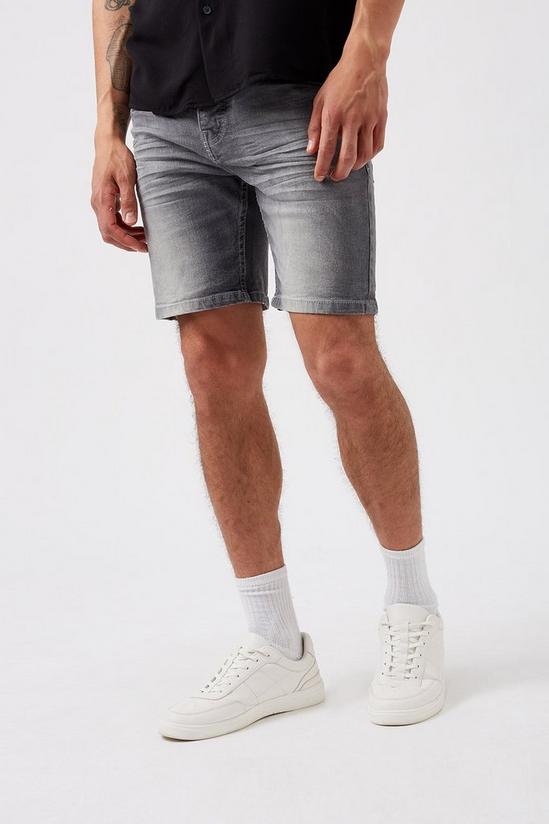 Burton Grey Denim Shorts 2
