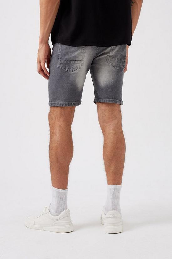 Burton Grey Denim Shorts 3