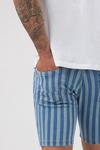 Burton Blue Stripe Denim Shorts thumbnail 4