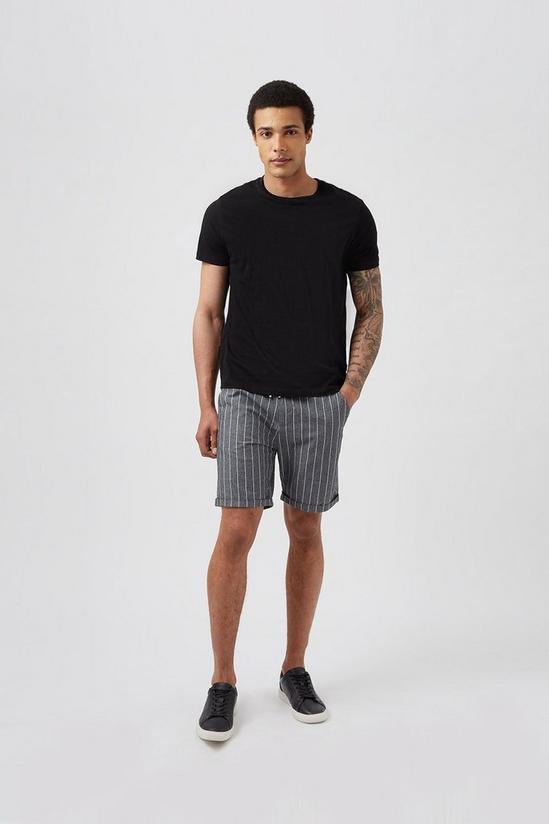 Burton Grey Stripe Drawstring Shorts 1