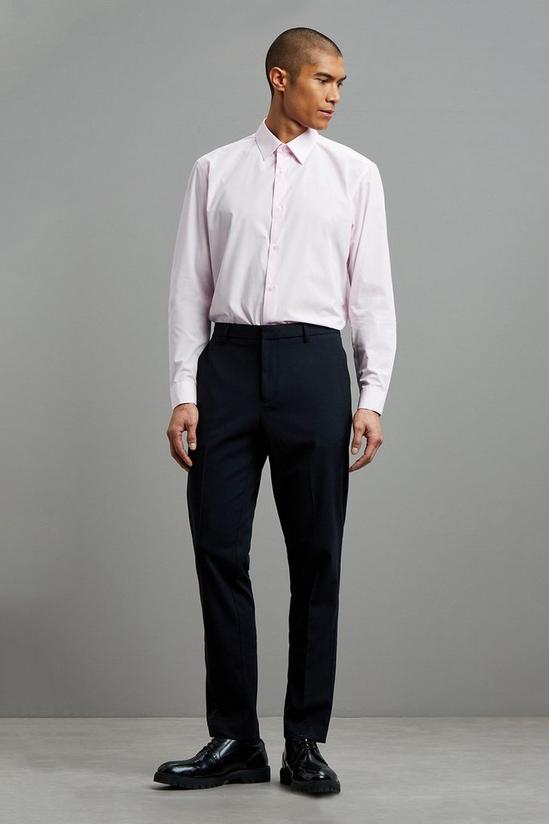 Burton Slim Navy Polyester Trousers 2