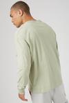 Burton Relaxed Fit Pale Green Sleeve Pocket T-shirt thumbnail 3