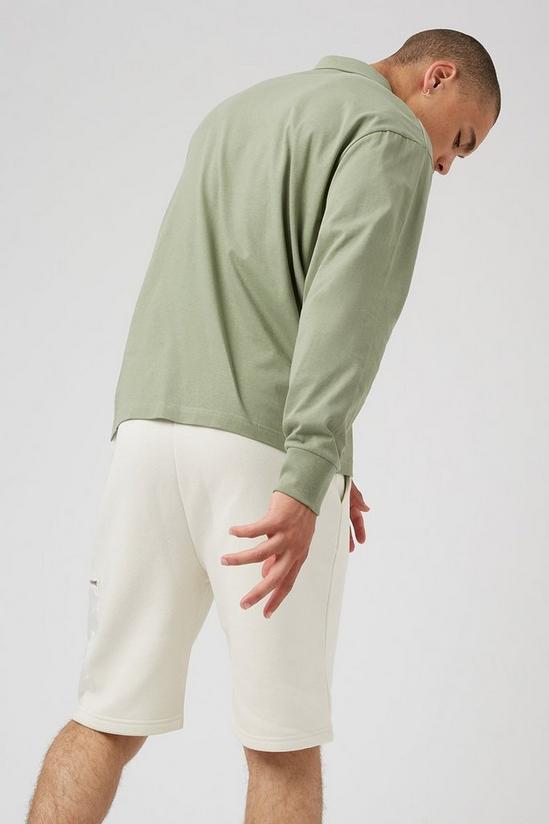 Burton Khaki Long Sleeved Pocket Polo 3