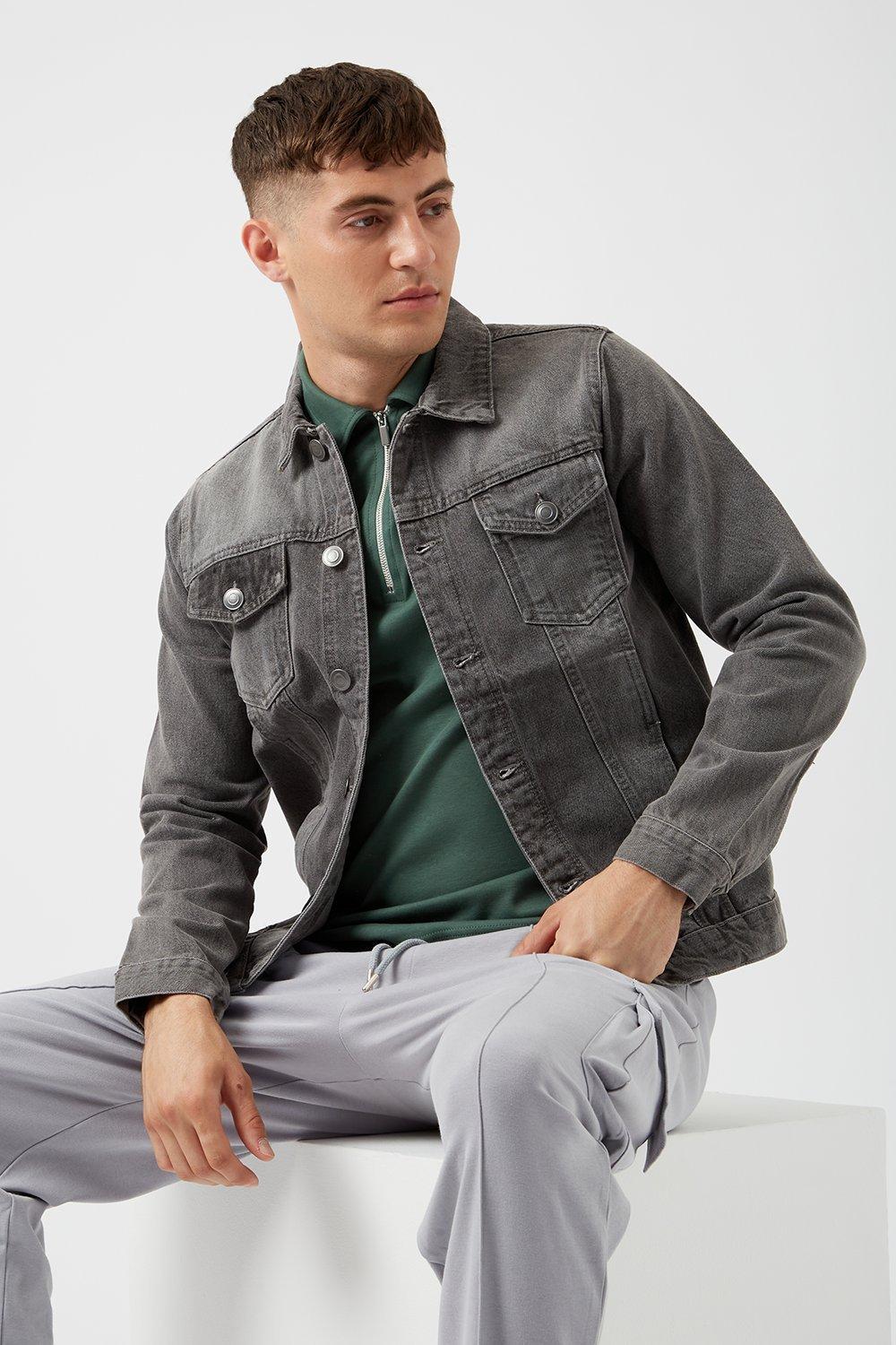 Burton denim outlet jacket