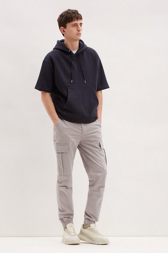 Burton Slim Grey Ripstop Trousers 1