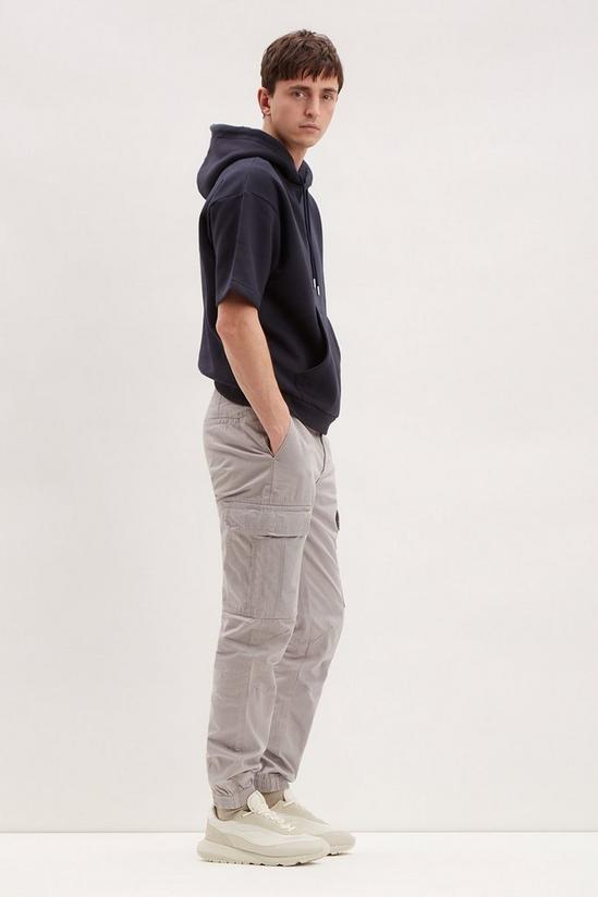 Burton Slim Grey Ripstop Trousers 2