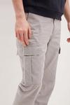 Burton Slim Grey Ripstop Trousers thumbnail 4
