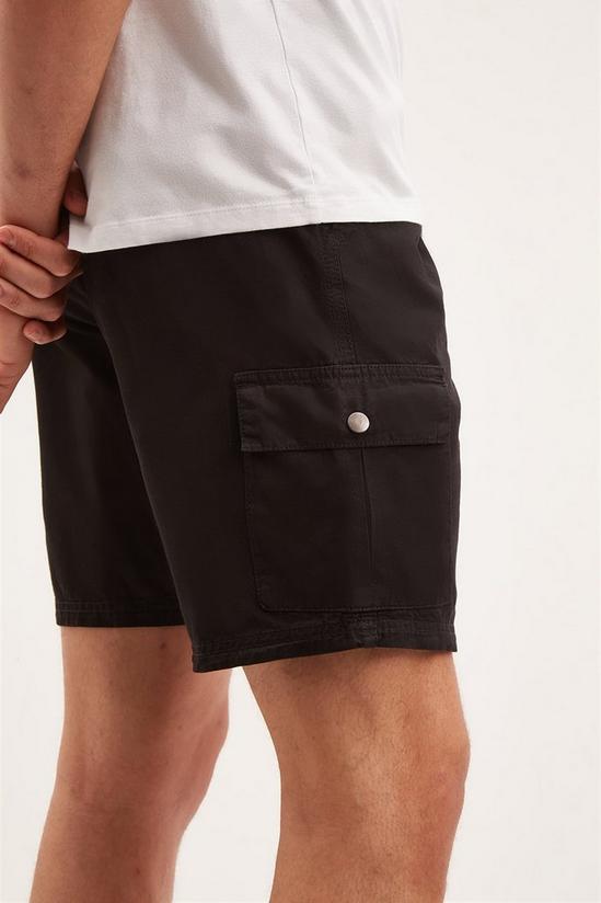 Burton Black Drawstring Cargo Shorts 4