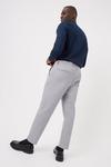 Burton Slim Fit Grey Pleat Front Smart Trousers thumbnail 3