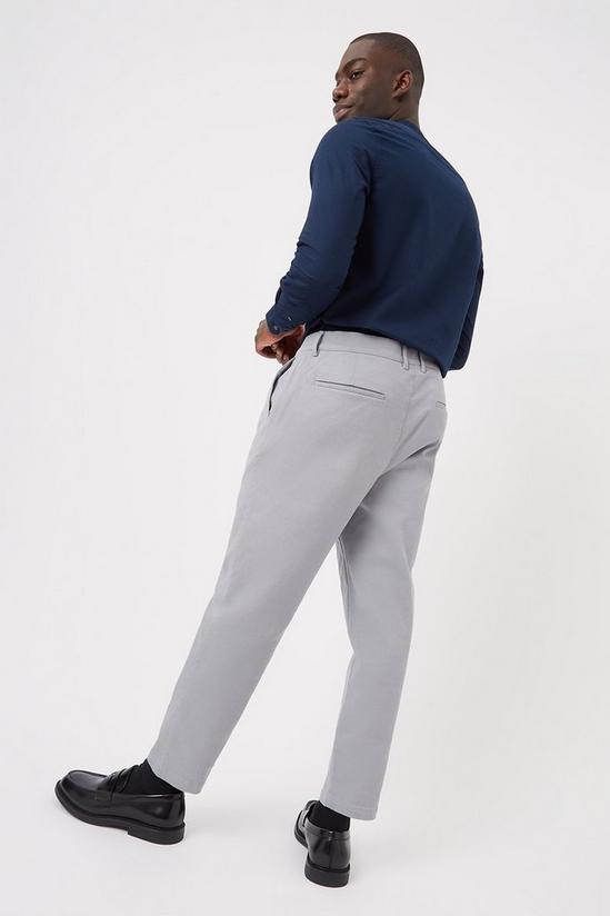 Burton Slim Fit Grey Pleat Front Smart Trousers 3