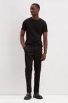 Burton Tapered Fit Black Worker Trousers thumbnail 1