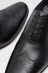 Burton Black Leather Oxford Brogue Shoes thumbnail 3