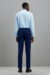 Burton Skinny Fit Blue Textured Suit Trousers thumbnail 3