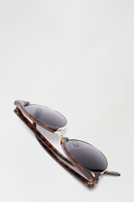 Burton Tortoise Shell Clubmaster Sunglasses 4