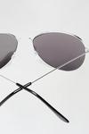 Burton Silver Mirrored Aviator Sunglasses thumbnail 3