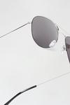 Burton Silver Mirrored Aviator Sunglasses thumbnail 4