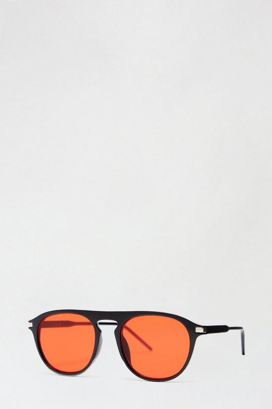 Burton Red Lens Aviator Sunglasses 2