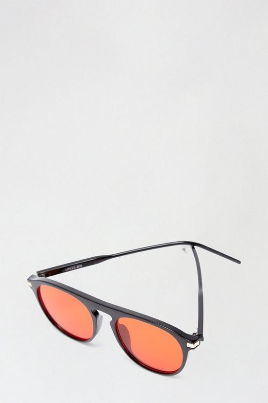 Burton Red Lens Aviator Sunglasses 4