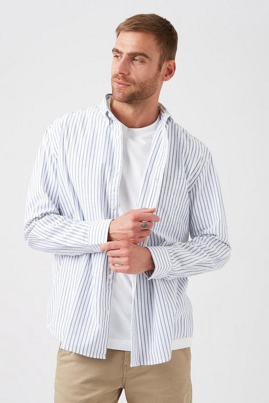 Burton Long Sleeve Relazed Fit Stripe Shirt 1