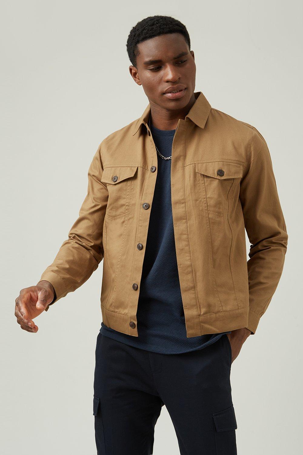 Jackets & Coats | Tan Trucker Jacket | Burton